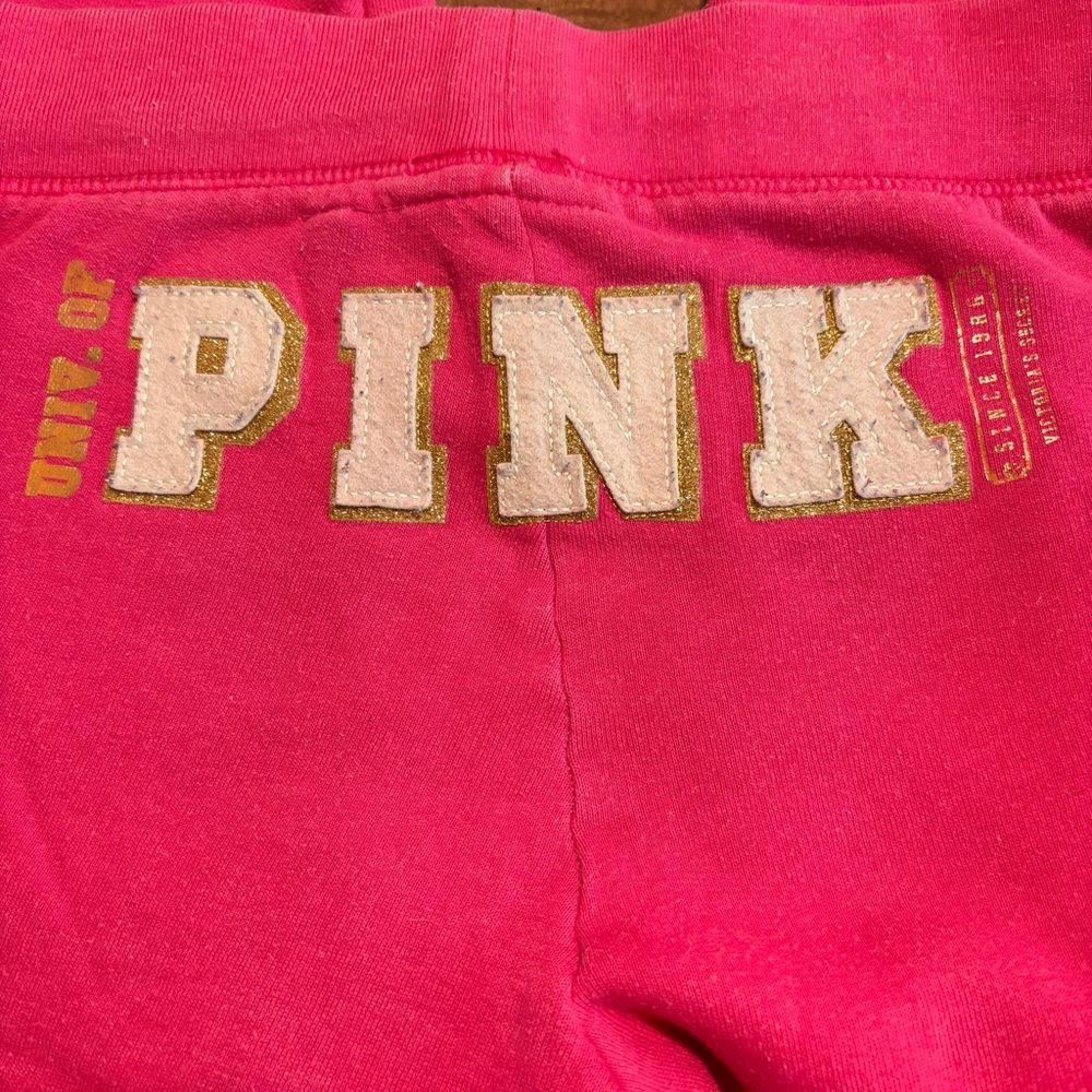 PINK Victoria's Secret cropped Bottoms - Vibrant Pink Sz M